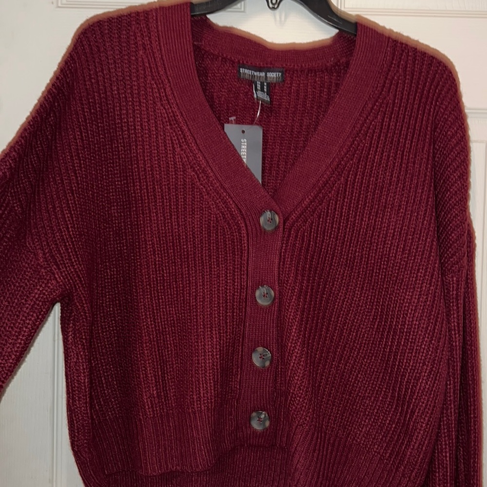 Oversized Crop Knit Sweater